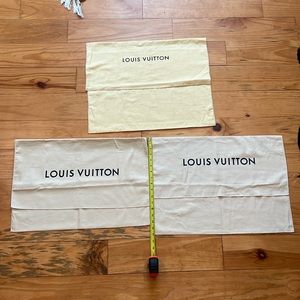 3 large Louis Vuitton Dust Bags